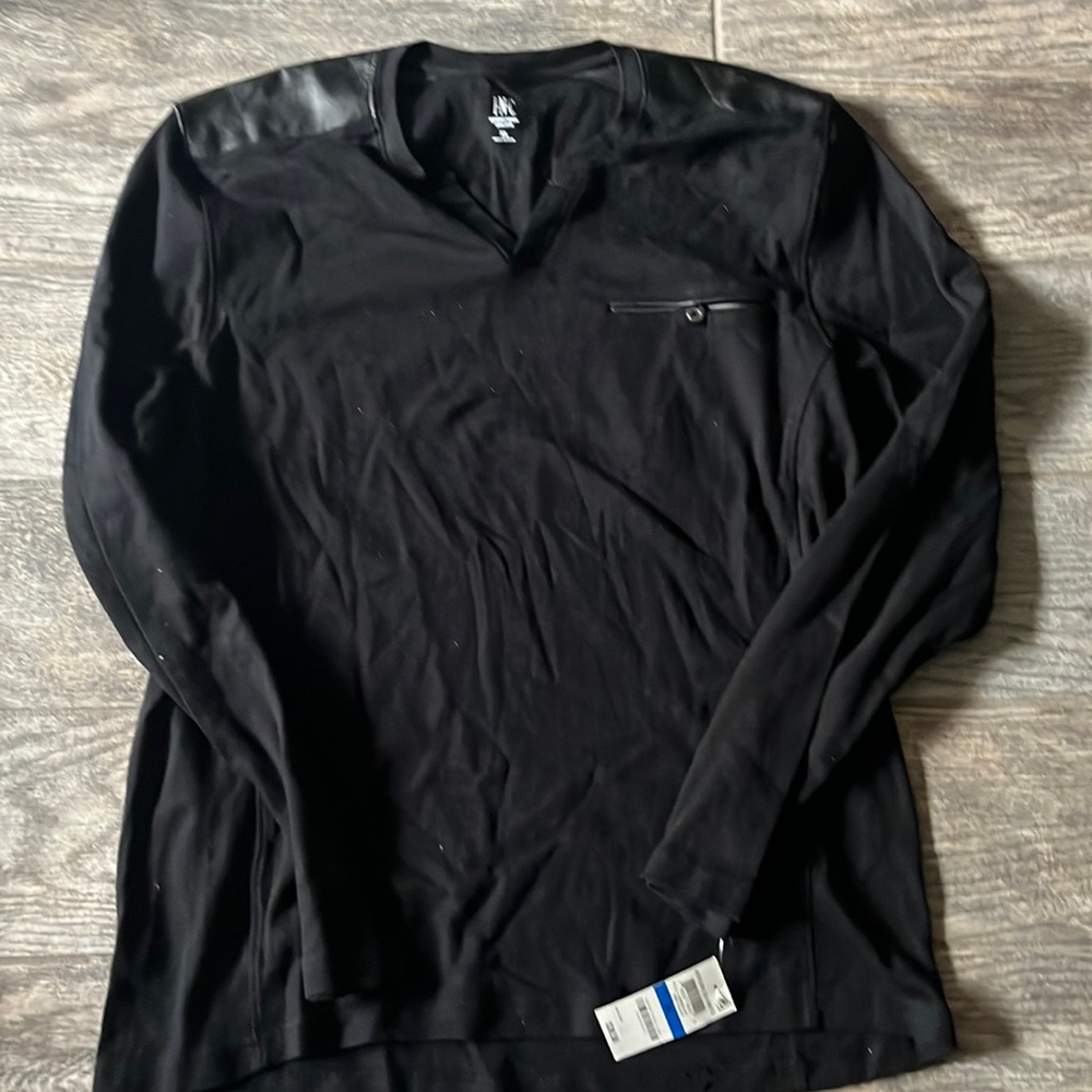 Mens INC black long sleeve shirt